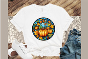 Watercolor Autumn Stained Glass Clip, an Illustration by Sublimation Artist (Thumbnail 4 of 6)