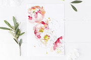 red peony wedding card set, a Templates & Theme by TurquoiseDesign (Thumbnail 6 of 7)