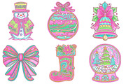 Brushstroke Christmas Clipart Bundle, an Illustration by Craft Nest (Thumbnail 2 of 6)
