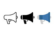 Megaphone Vector Icons, a Solid Icon by Artonix (Thumbnail 2 of 2)