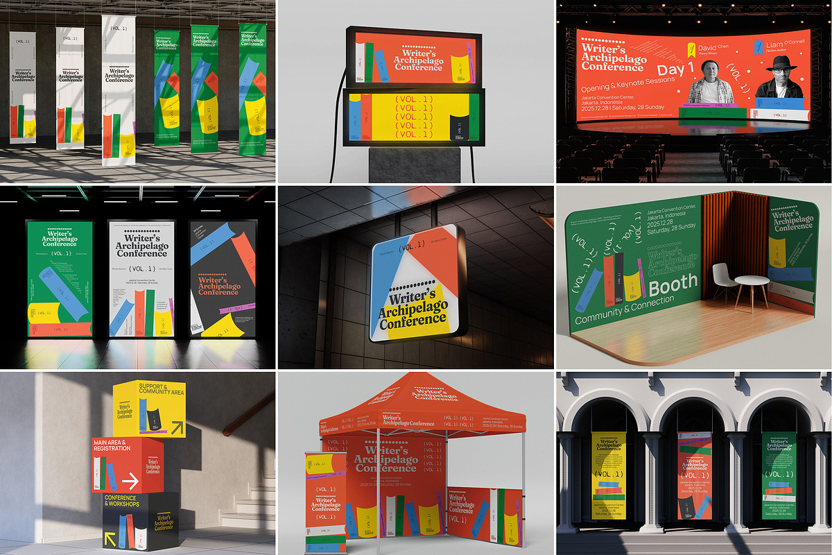 Conference & Event Branding Mockups, a Mockup by Vitora Mockup (Photo 1 of 19)
