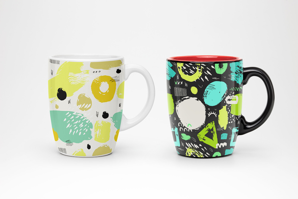 Ink brush pattern, card & shapes, a Pattern Graphic by Bosotochka♥Art (Photo 10 of 11)