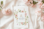 Floral pink watercolor spring pastel, a Decorative Illustration by Grace Noboa Illustrations (Thumbnail 2 of 10)