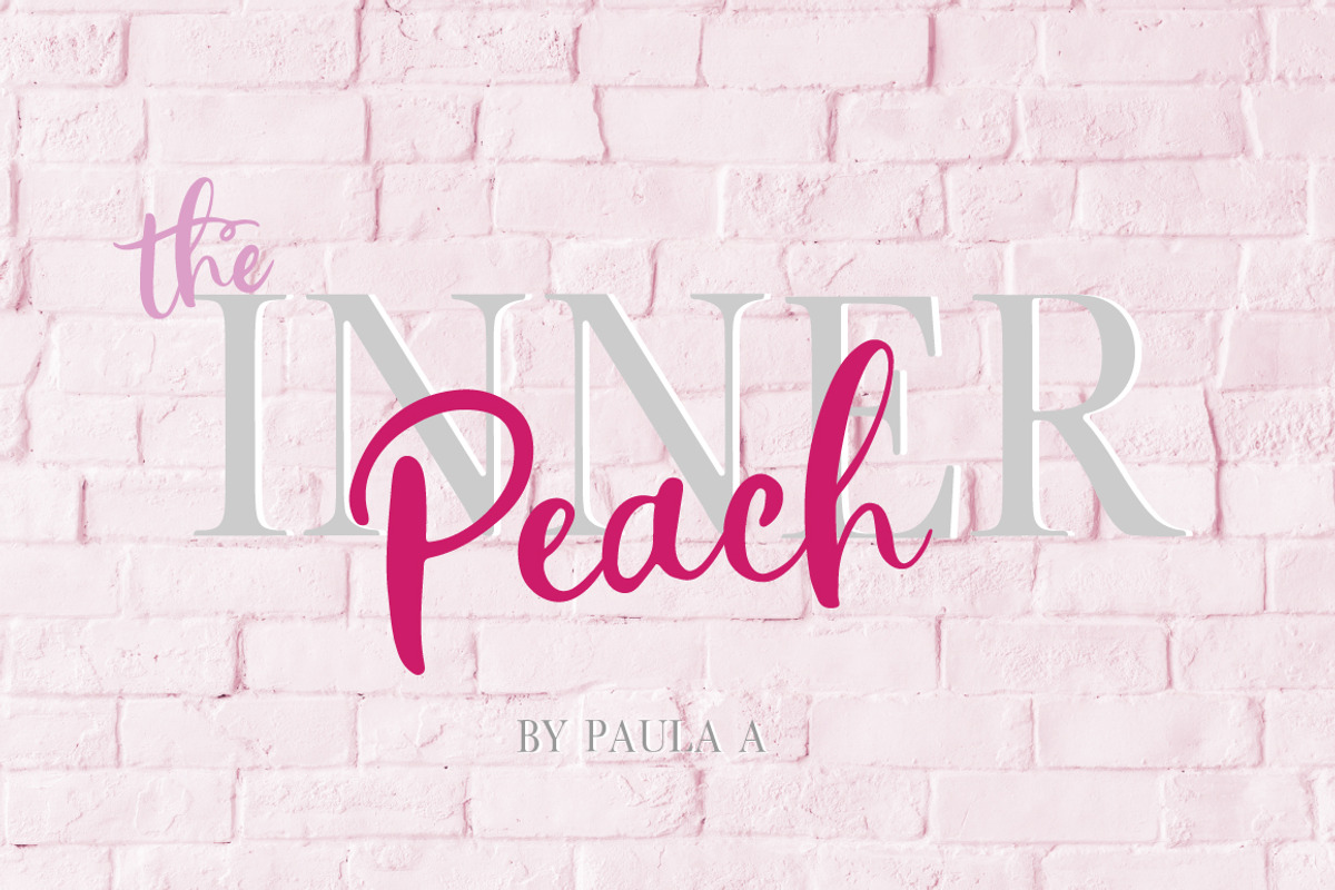 The Inner Peach | Font Duo