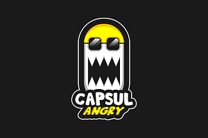 Capsul Angry Mascot Sport Logo