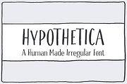 Hypothetica | Human Made & Irregular, a Handwritten Font by Ayca Atalay (Thumbnail 1 of 5)