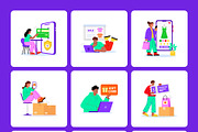 50 E-commerce Flat Illustrations, a Person Illustration by Creative Stall (Thumbnail 10 of 11)
