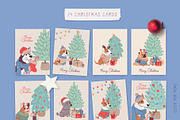Christmas dogs. Designs generator, an Animal Illustration by Anna Summer (Thumbnail 8 of 14)