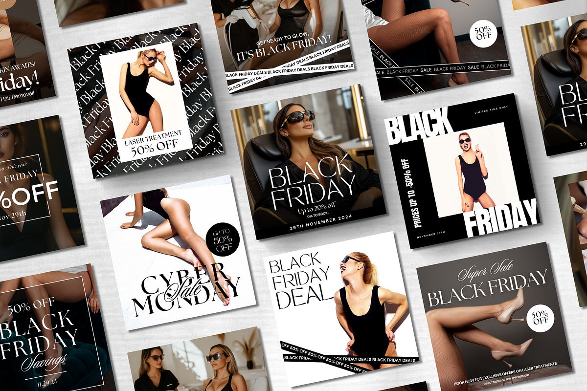 Black Friday Laser Hair Removal, a Social Media Template by DesignsbyMariaStudio (Photo 3 of 10)