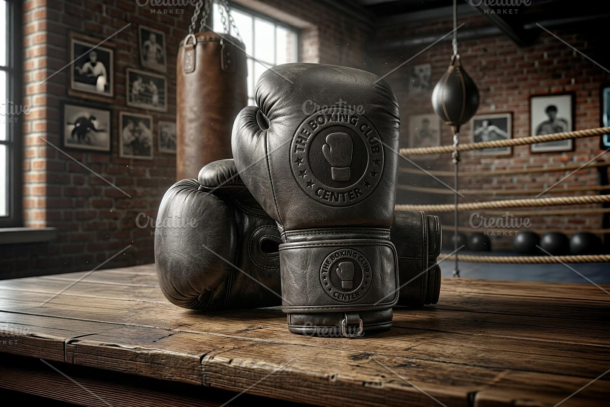 The Boxing Club Center Logo Template, a Branding & Logo Template by Aura Canyon HQ (Photo 6 of 7)