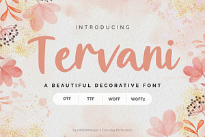 Tervani | Hand Lettering Font