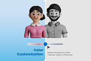 3D Family Icons, a Characters & Person 3D Model by Flat Icons (Thumbnail 3 of 8)