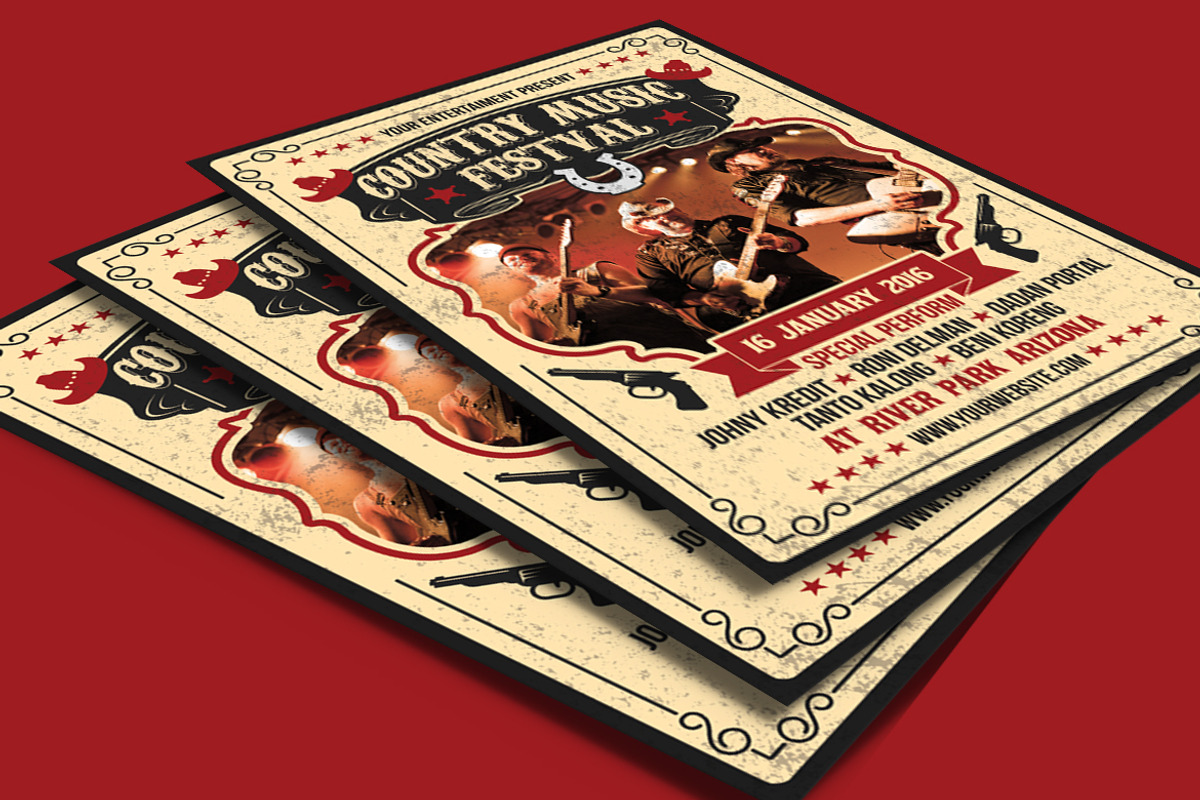 Country Music Festival, a Flyer Template by Muhamad Iqbal hidayat (Photo 2 of 2)