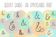 Quirky Sands- An Ampersand Font, a Font by Angie Makes (Thumbnail 1 of 3)