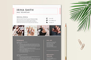 Nail Tech Resume Template, a Resume Template by Stanin Studio (Thumbnail 3 of 10)