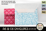 A6 & C6 Envelope SVG Cutting Files, an Invitation Template by Clikchic Designs (Thumbnail 5 of 6)