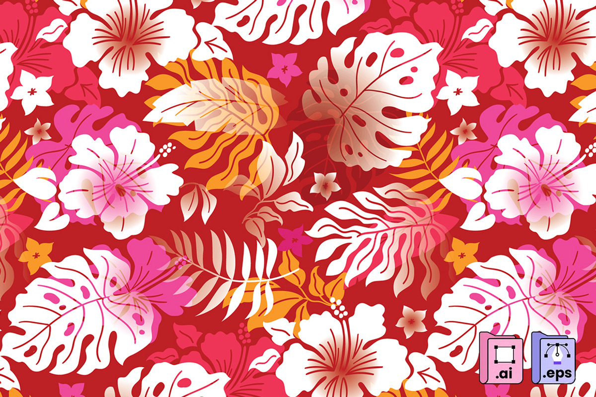 Hawaiian Shirt Pattern, a Pattern Graphic by MISS CHATZ (Photo 2 of 3)