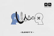 Y2K OPTICAL GRAPHIC VECTOR SET, an Object Graphic by BonkiStudio (Thumbnail 6 of 7)
