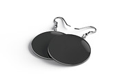 Black Round Earring Pair 3D Model, an Object 3D Model by rebrandy (Thumbnail 4 of 9)