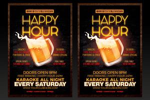 Happy Hour Flyer Template