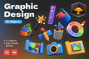 Graphic Design 3D Icons, an Object 3D Model by Rakata Studio (Thumbnail 1 of 7)