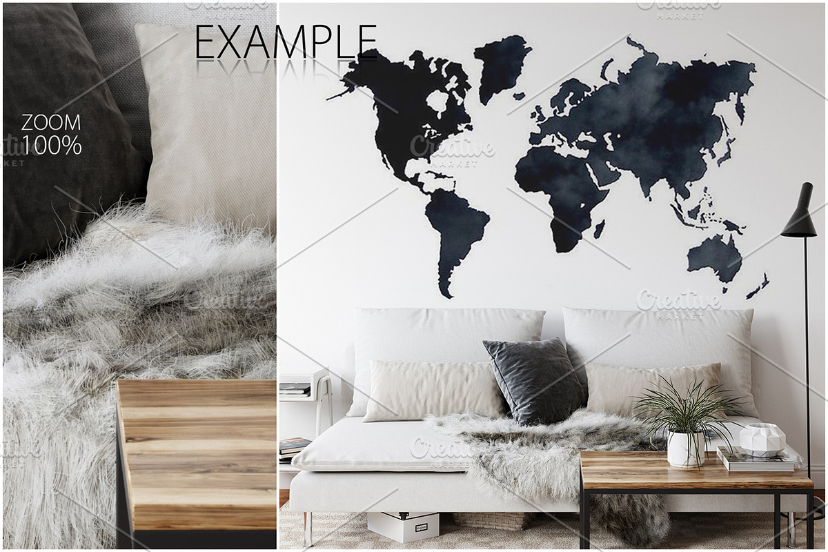 Frames & Walls Scandinavian Bundle-4, a Household Mockup by Yuri-U (Photo 25 of 38)