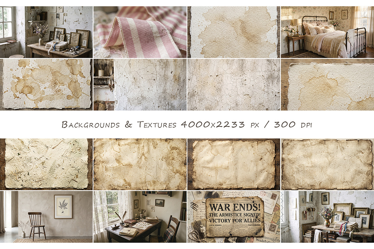 Vintage Coquette Archive, a Background Graphic by Nadia Semyroz (Photo 10 of 12)