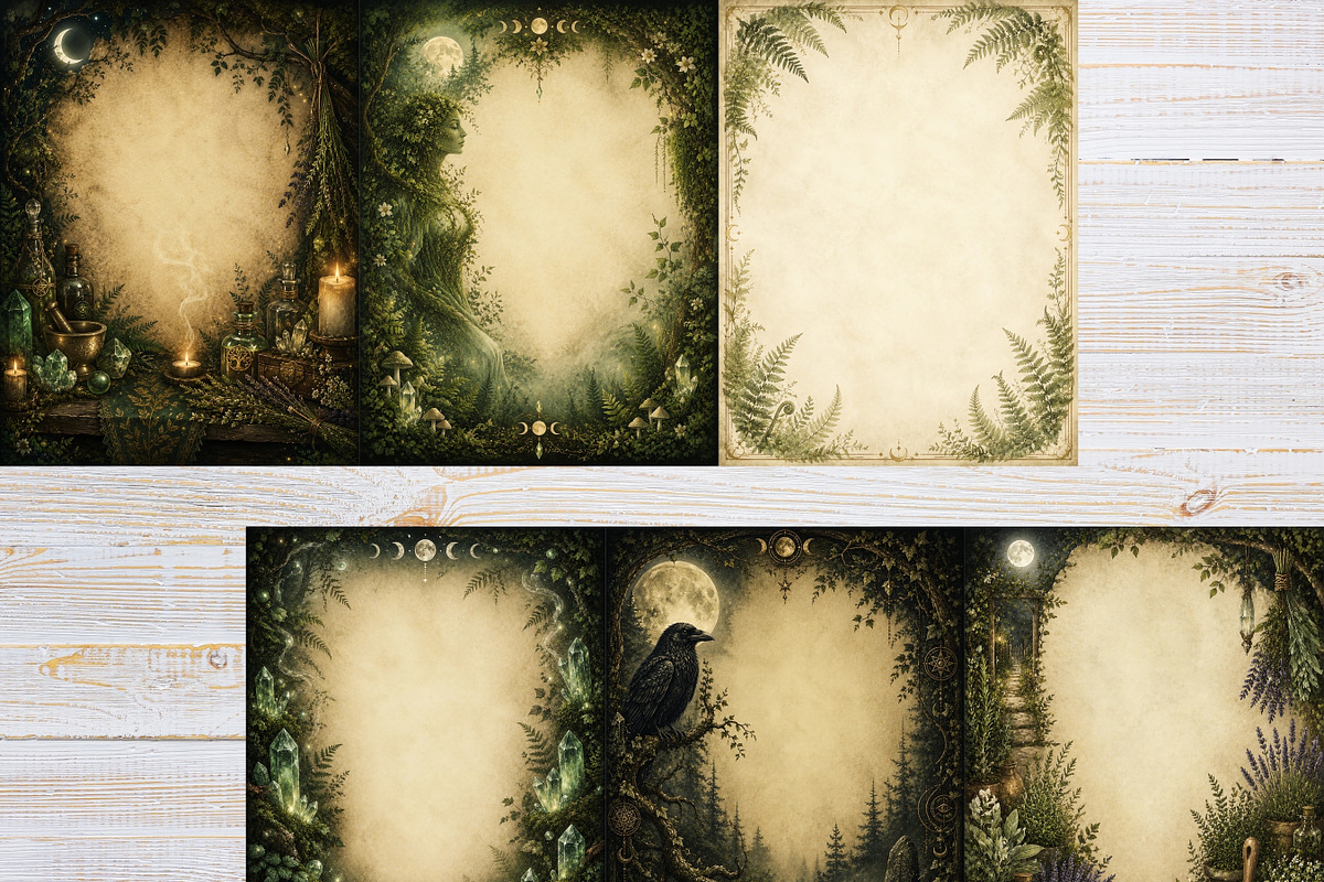 Sacred Pagan Journal Pages, a Background Graphic by LA Design (Photo 2 of 9)