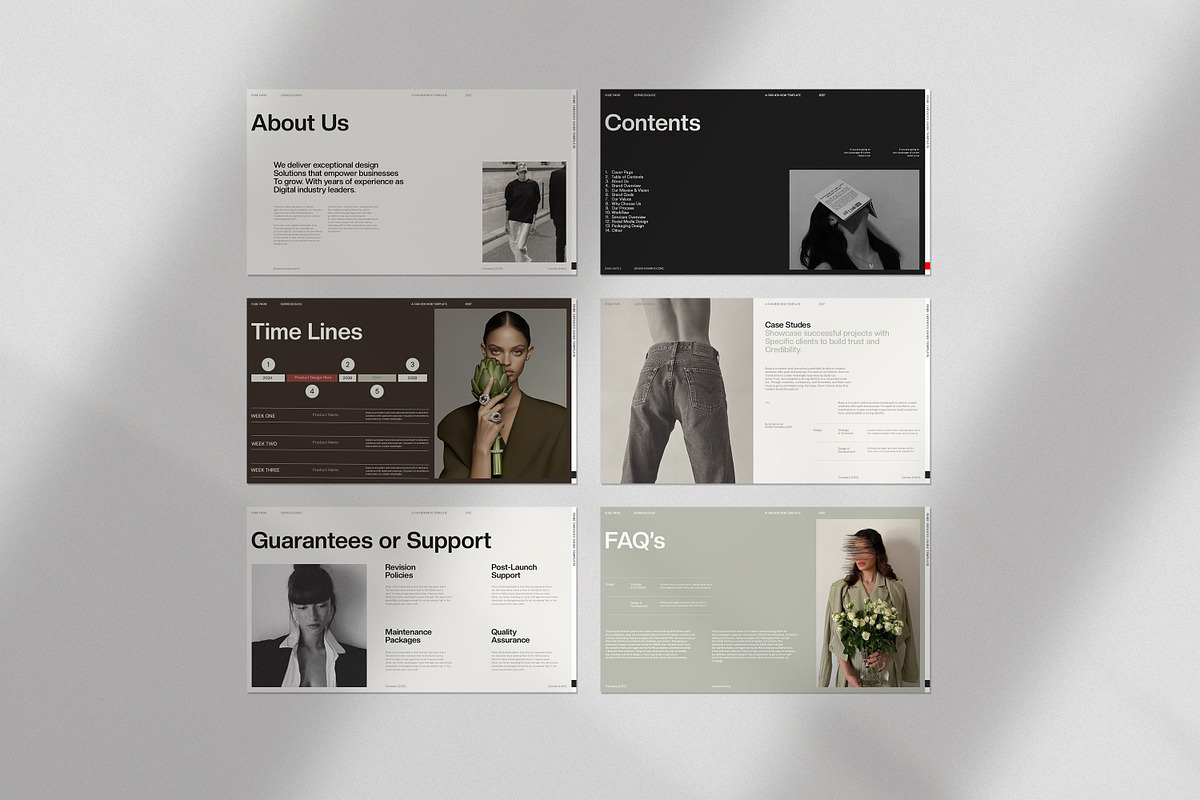 RUBE | Services Guide Presentation, a Presentation Template by CreativexGenius (Photo 9 of 11)