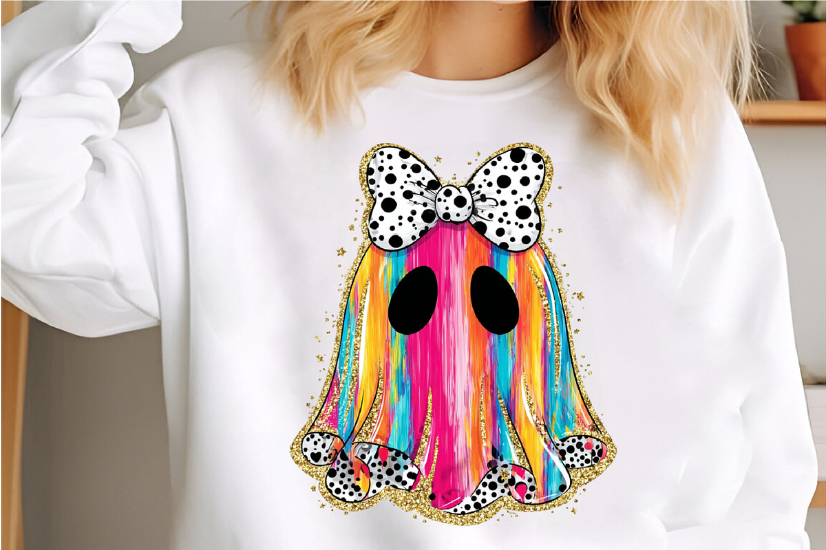 Colorful Coquette Glitter Ghost Png, an Illustration by Libby Wishes (Photo 2 of 6)
