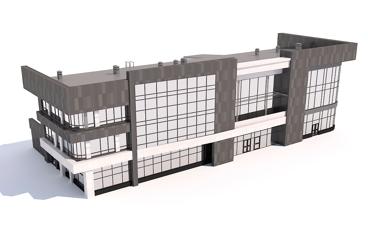 Shopping center, an Architecture 3D Model by profdesign (Photo 2 of 10)
