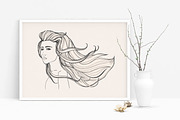 Fashionable portrait beautiful girl, a Person Illustration by Good Studio (Thumbnail 4 of 5)