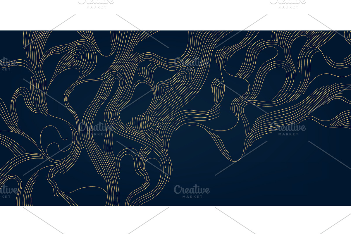 Line Art Clouds and Waves, a Pattern Graphic by Marylia (Photo 18 of 28)