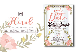 Floral Wedding Invitation