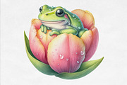 Botanical Summer Amphibians, an Illustration by Designking (Thumbnail 4 of 4)