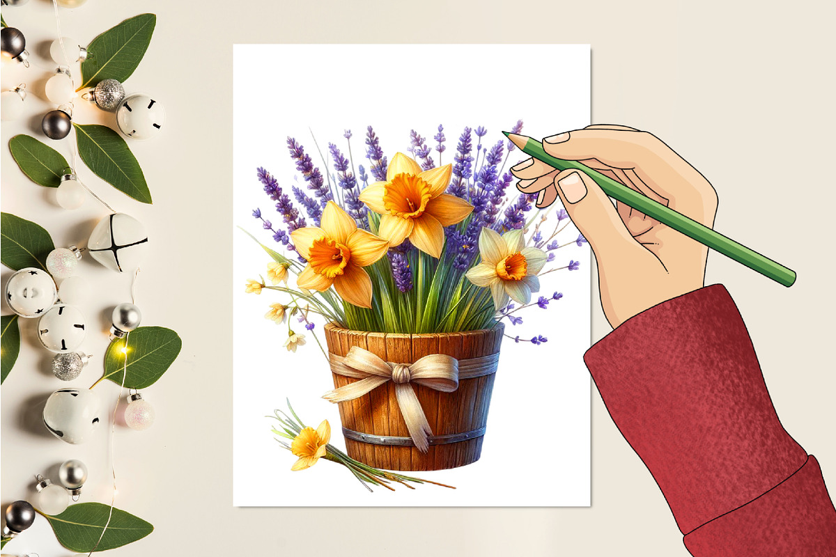 Spring Flower Garden Sublimation, an Illustration by RobertsArt (Photo 2 of 7)