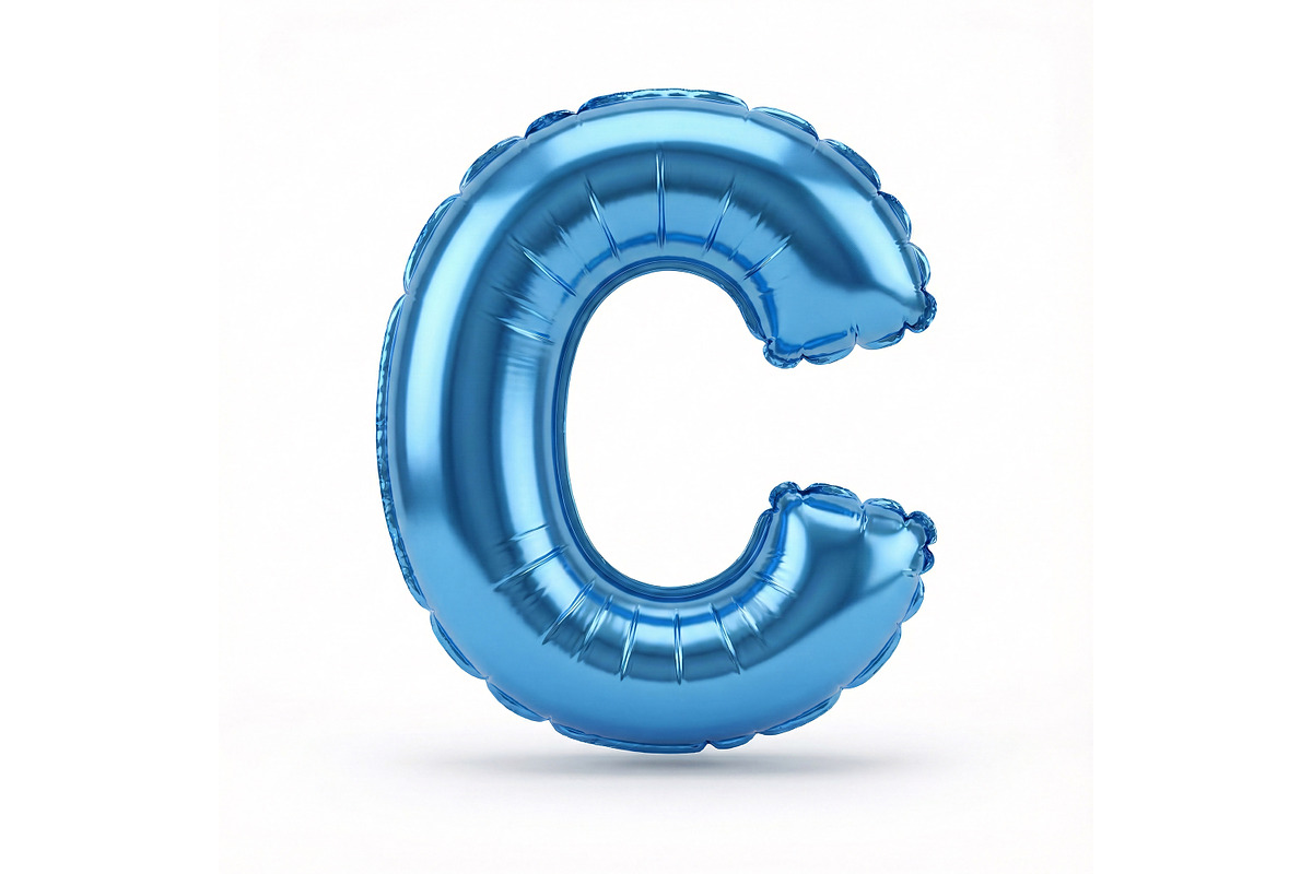 Blue Metallic Letter C Foil Balloon, a School & Education Photo by shahsoft (Photo 1 of 2)