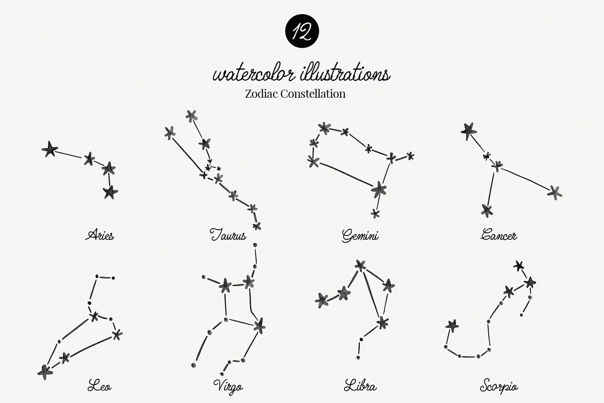 Hand-Painted Celestial Clipart, an Object Illustration by Essentially Nomadic (Photo 7 of 11)