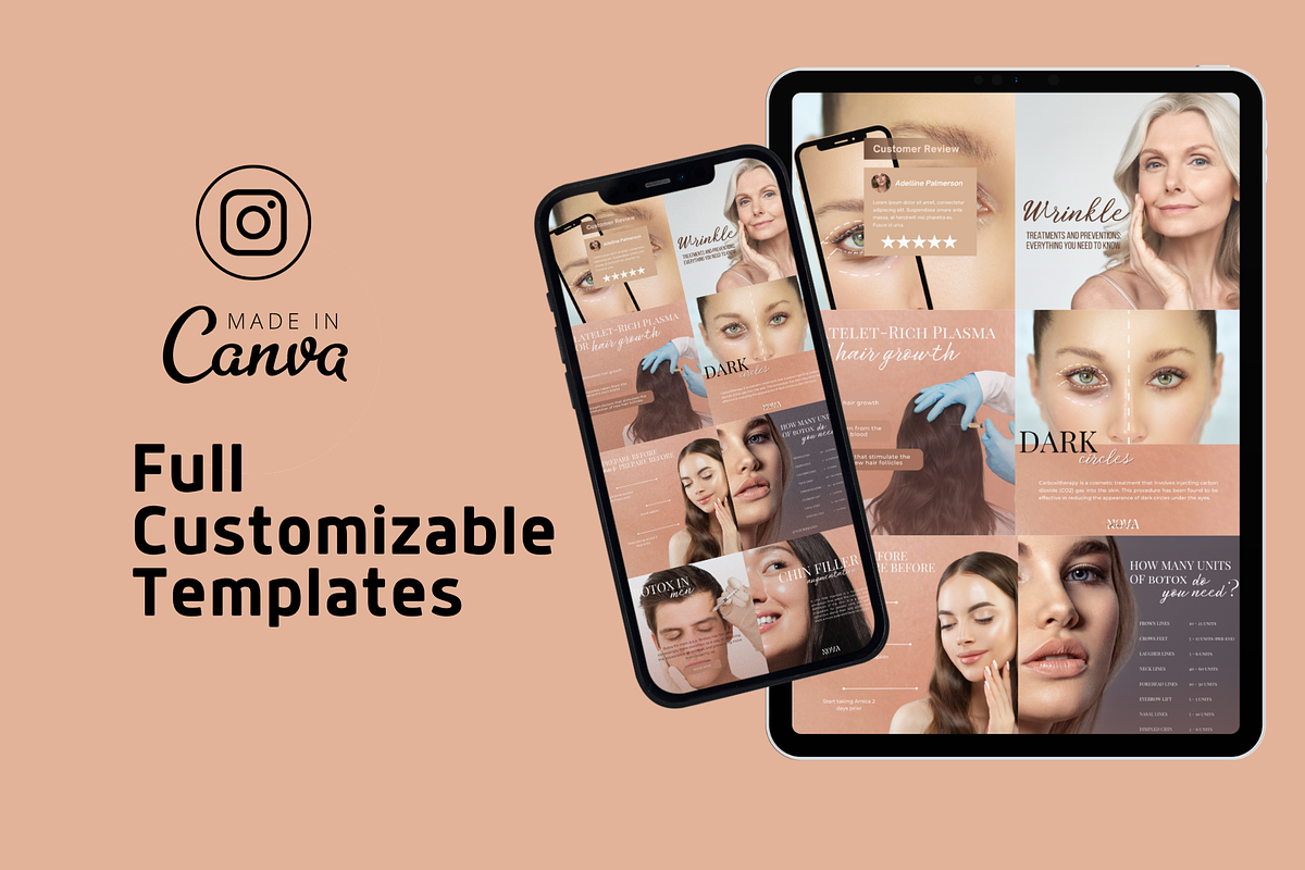 Nurse Injector Instagram Templates, a Social Media Template by Click & Create Co (Photo 3 of 4)