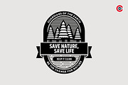 Badge or Emblem Logo for Save Nature, a Branding & Logo Template by C-Kav (Thumbnail 3 of 5)