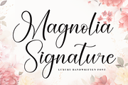 Magnolia Signature | Script Font, a Handwritten Font by Scratchones (Thumbnail 1 of 8)