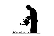 50 Garden Watering Can Silhouette bu, an Illustration by Designer_Momina (Thumbnail 9 of 51)