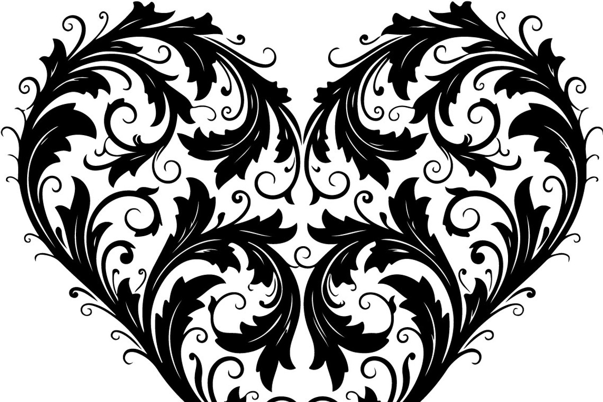 Decorative Heart Silhouette Bundle, an Illustration by Designs_River (Photo 7 of 45)