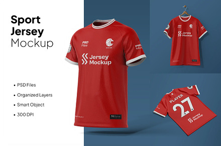 Sport Jersey Mockup, a Shirt Mockup by MockupXstudio