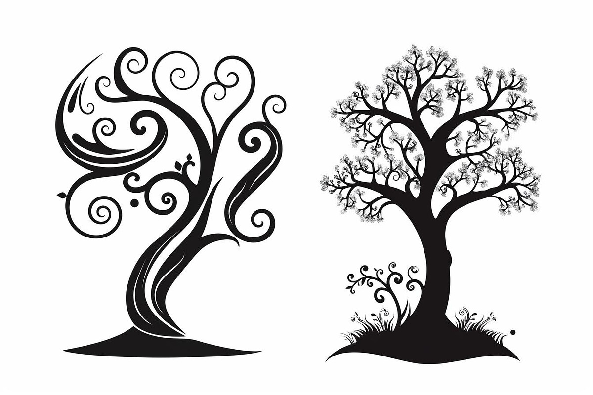 Tree Laser Cut Bundle | Decorative T, a Graphic by Designs_River (Photo 7 of 11)