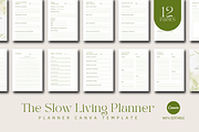 The Slow Living Planner Template, a Stationery Template by The Little Lily Studio (Thumbnail 1 of 5)