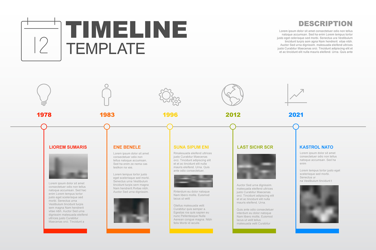 Infographic timeline template, a Presentation Template by Orson