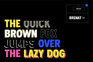 Brenat - Layered Sans Serif Font