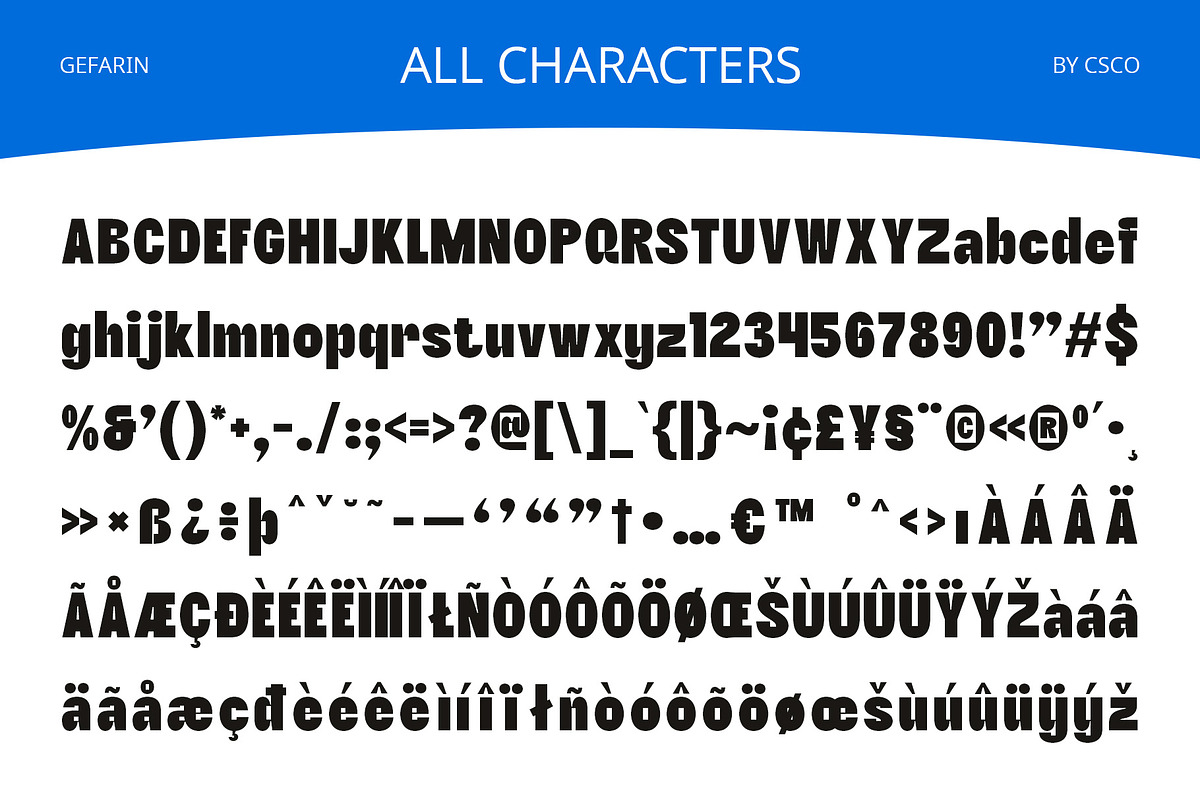 Gefarin – Bold Sans Serif, a Sans Serif Font by Craft Supply Co. (Photo 8 of 8)
