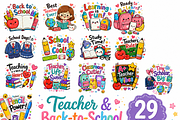 Back to school kawai clipart, an Education Illustration by HeavensStar (Thumbnail 1 of 6)